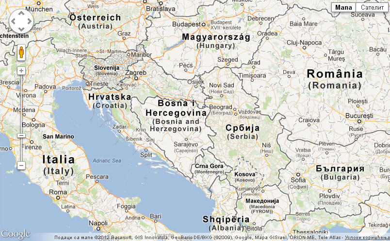 Mape gradova sa pretragom ulica
